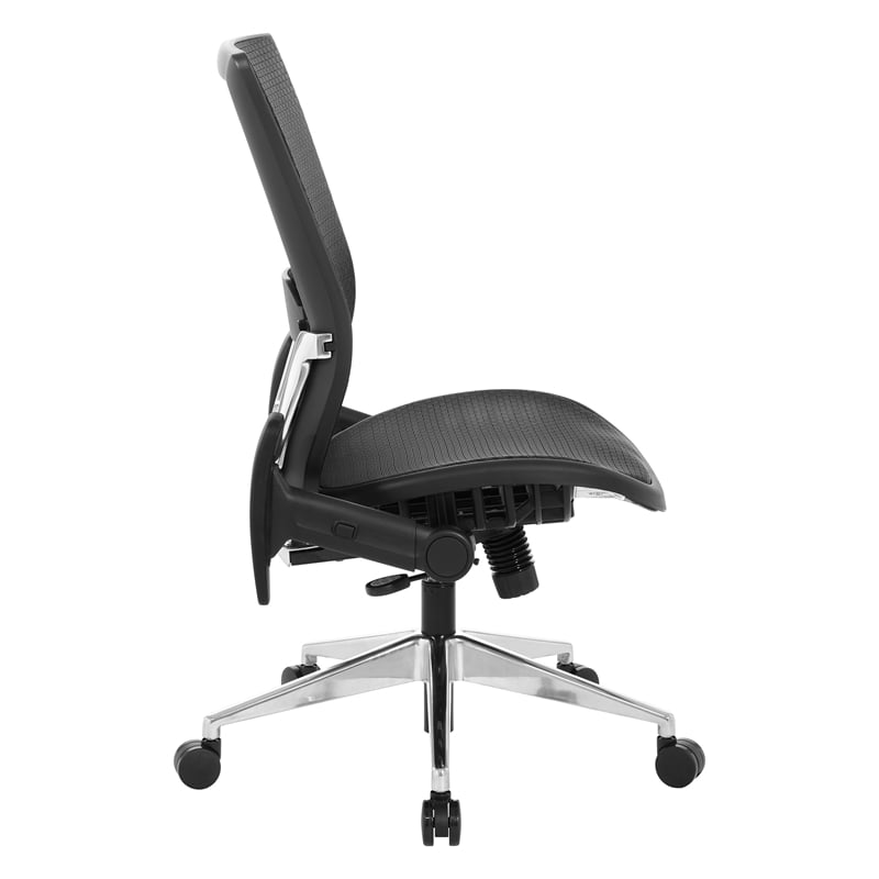 Scranton & Co Black Matrix Office Chair with Adjustable Flip Arms