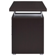 Scranton & Co 47-Inch Office Desk with 3 Drawers in Cappuccino Finish