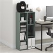 Scranton & Co 7-Cube Bookshelf in Sage Green Engineered Wood