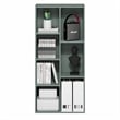 Scranton & Co 7-Cube Bookshelf in Sage Green Engineered Wood
