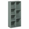 Scranton & Co 7-Cube Bookshelf in Sage Green Engineered Wood