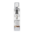 Scranton & Co 4-Tier Open Shelf Bookcase in White Engineered Wood