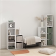 Scranton & Co 4-Tier Open Shelf Bookcase in White Engineered Wood