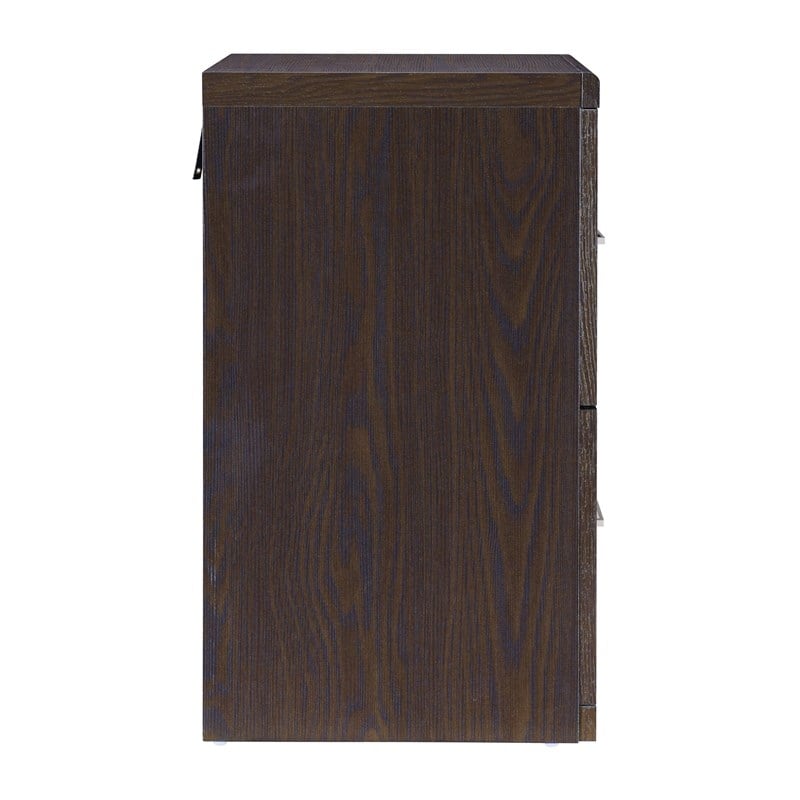 Scranton & Co Alpine 2-Drawer Wood Vertical File Cabinet with Loc in Espresso