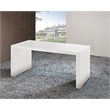 Scranton & Co White Lacquer Computer Desk with Minimalist Design