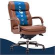 Scranton & Co Executive Mid-Back Office Chair Bonded Leather in Cognac