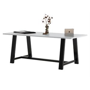 Scranton & Co 3 x 7 FT Conference Table in Fashion Grey at Standard Height
