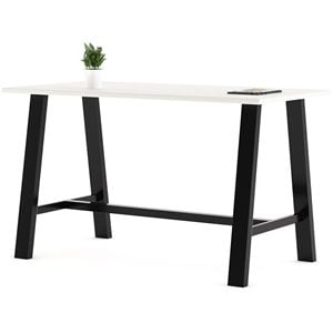 Scranton & Co 3.5 x 6 FT Conference Table in Designer White at Bistro Height