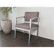Scranton & Co Steel Guest Chair with Matrex Support in Silver and Gray