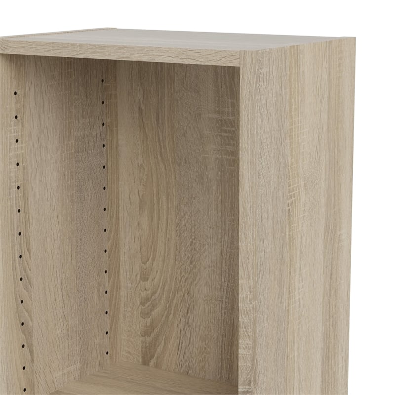 Scranton & Co 5-Shelf Narrow Bookcase in Oak with Adjustable Shelves