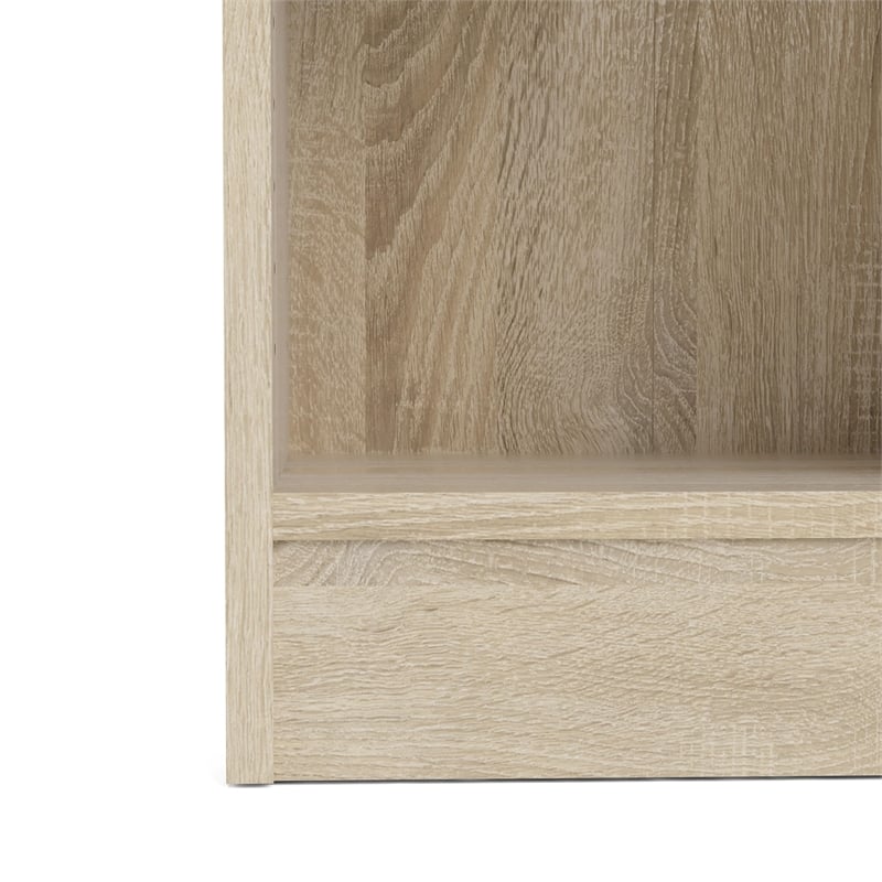 Scranton & Co 5-Shelf Narrow Bookcase in Oak with Adjustable Shelves