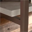 Scranton & Co Engineered Wood Desktop Hutch in Mystic Oak with Metal Frame