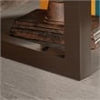 Scranton & Co Engineered Wood Desktop Hutch in Mystic Oak with Metal Frame