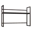 Scranton & Co Engineered Wood Desktop Hutch in Mystic Oak with Metal Frame