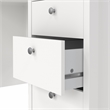 Scranton & Co Home Office Writing Desk with 3 Drawers in White