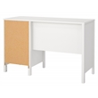 Scranton & Co Home Office Writing Desk with 3 Drawers in White