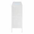 Scranton & Co Industrial 8-Cube Bookshelf with Metal Frame in White