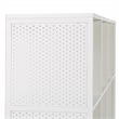 Scranton & Co Industrial 8-Cube Bookshelf with Metal Frame in White