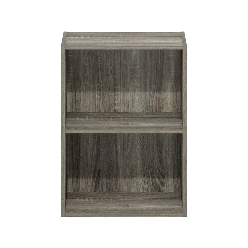 Scranton & Co Contemporary 2-Tier Open Shelf Bookcase in French Oak