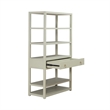 Scranton & Co Accent Bookcase with 6 Shelves and Drawer in Green