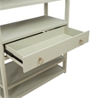 Scranton & Co Accent Bookcase with 6 Shelves and Drawer in Green
