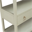 Scranton & Co Accent Bookcase with 6 Shelves and Drawer in Green