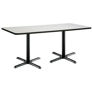 Scranton & Co 30&quot x 72&quot Conference Table with Linen Top and Black X-Base