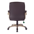 Scranton & Co Executive Low Back Chair in Espresso Bonded Leather