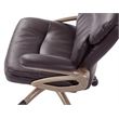 Scranton & Co Executive Low Back Chair in Espresso Bonded Leather