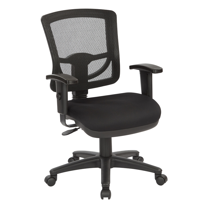 Scranton & Co ProGrid Mesh Back Task Chair in Black FreeFlex Fabric