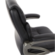 Scranton & Co Executive Low Back Chair in Black Bonded Leather