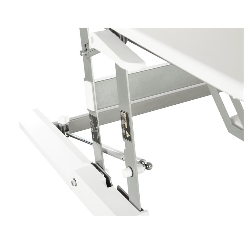 Scranton & Co Multiposition Desk Riser in White with Dual Lift