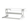 Scranton & Co Multiposition Desk Riser in White with Dual Lift