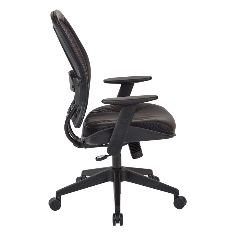 Scranton & Co Executive High Back Chair in Black Bonded Leather