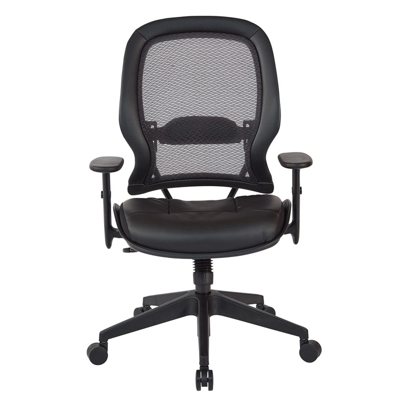 Scranton & Co Executive High Back Chair in Black Bonded Leather