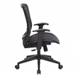 Scranton & Co Fabric Managers Chair with Padded Mesh Seat in Black