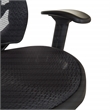 Scranton & Co Fabric Managers Chair with Padded Mesh Seat in Black