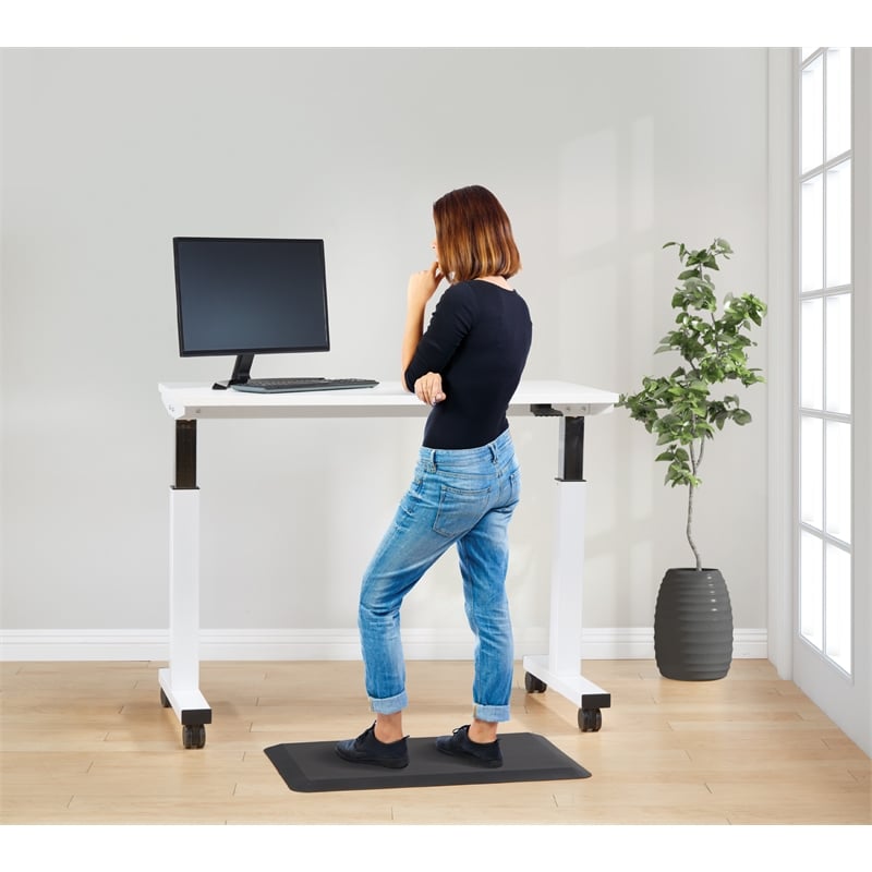 Scranton & Co Standing Anti-Fatigue Desk Mat in Black Memory Foam