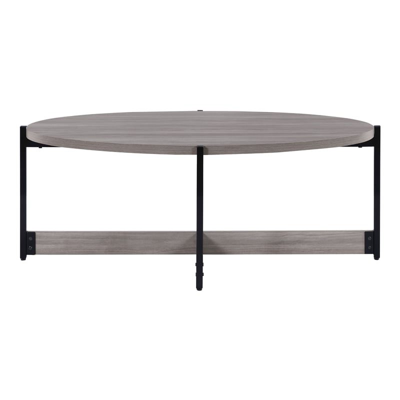 Scranton & Co 3 Piece Occasional Table Set in Gray Woodgrain Finish