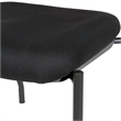 Scranton & Co Stackable Armless Visitor Chair in Black Fabric