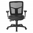 Scranton & Co Mesh Back Manager's Chair with Dillon Black Fabric Seat