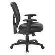Scranton & Co Mesh Back Manager's Chair with Dillon Black Fabric Seat