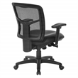 Scranton & Co Mesh Back Manager's Chair with Dillon Black Fabric Seat