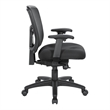 Scranton & Co Mesh Back Manager's Chair in Coal Black Free Flex Fabric