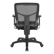 Scranton & Co Mesh Back Manager's Chair in Coal Black Free Flex Fabric