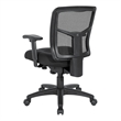 Scranton & Co Mesh Back Manager's Chair in Coal Black Free Flex Fabric