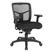 Scranton & Co Mesh Back Manager's Chair in Coal Black Free Flex Fabric