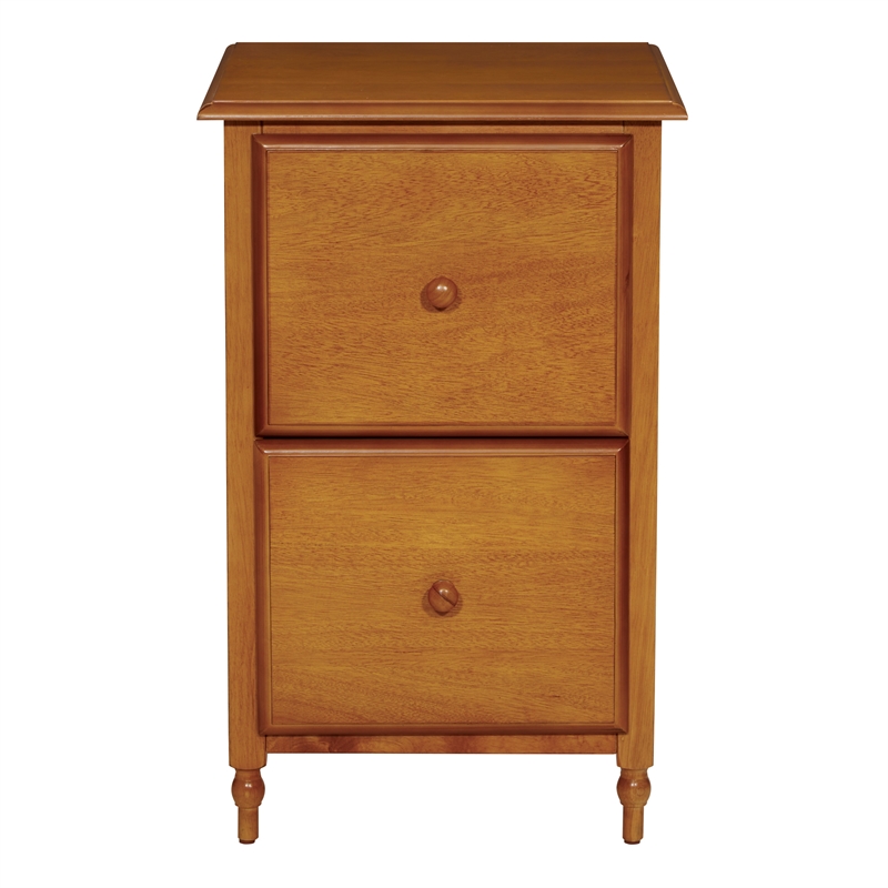 Scranton & Co Contemporary 2 Drawer Wood File Cabinet in Antique Cherry