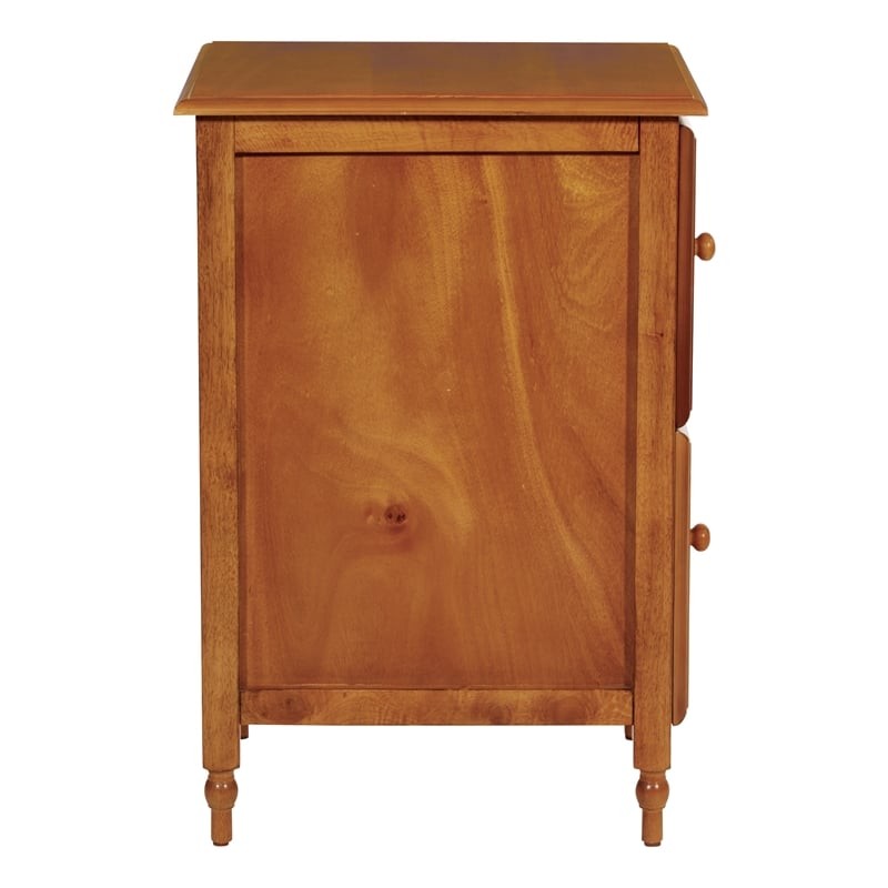 Scranton & Co Contemporary 2 Drawer Wood File Cabinet in Antique Cherry