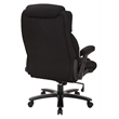 Scranton & Co High Back Black Fabric Executive Chair with Flip Arms